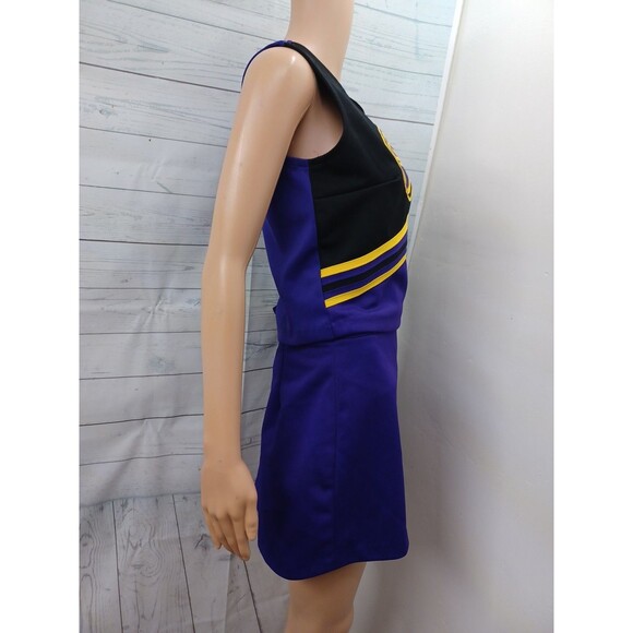 Vtg Varsity Cheerleading Cheerleader Uniform G Gators Purple Yellow Sz 36 - Picture 5 of 10